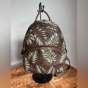 Michael Kors medium palm leave backpack